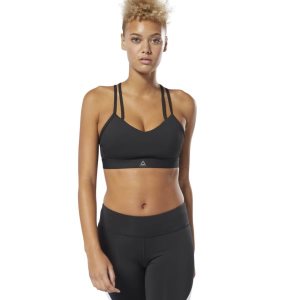 Reebok Hero Strappy Padded Bh Damen - Schwarz - DE 126-JGR